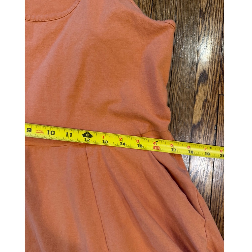 Torrid Womens Plus Size 1 Skater Dress Terracotta Orange Cotton Blend Sleeveless - Picture 6 of 7